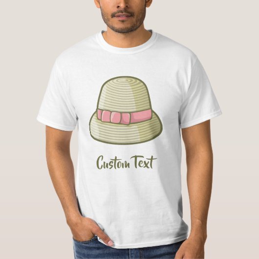 Cloche Hat Yellow T-Shirt (Vorderseite)