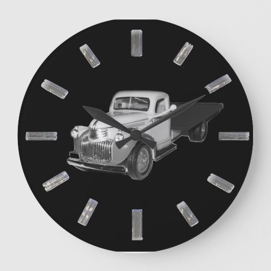 Clock, 1941 - 1942 Chevrolet-LKW, Chev, Chevy Große Wanduhr (Vorderseite)