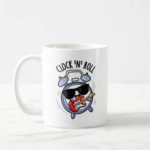 Clock and Roll Funny Rock Puff Kaffeetasse