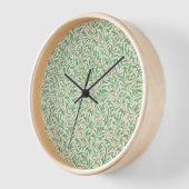 Clock Art Nouveau Style Willow Bough Pattern Uhr (Winkel)
