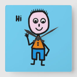 Clock Baby Quadratische Wanduhr