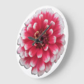 Clock - Bi-Color Zinnia Große Wanduhr (Winkel)