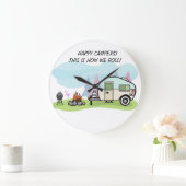 CLOCK CAMPERS CAMPGROUND DECORATION GROßE WANDUHR (Zuhause)