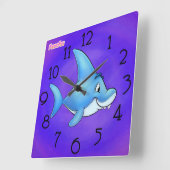 Clock - Chum Quadratische Wanduhr (Winkel)