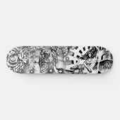 Clock Compass Engel Flag Rose Decke Skateboard (Horizontal)