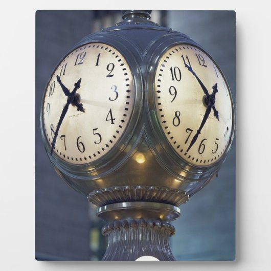 Clock Conkurs Grand Central Station New York Fotoplatte (Vorderseite)