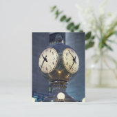 Clock Conkurs Grand Central Station New York Postkarte (Stehend Vorderseite)