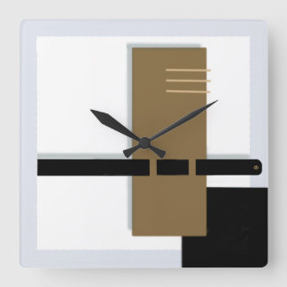 Clock Contemporary Quadratische Wanduhr