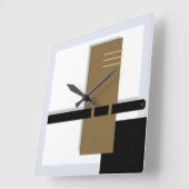 Clock Contemporary Quadratische Wanduhr (Winkel)