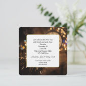 Clock Countdown for New Year Eve's Party Einladung (Stehend Vorderseite)