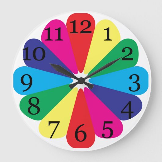 clock dial color swatches große wanduhr (Vorderseite)