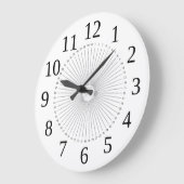 clock dial sun like outlined pointing to the numbe große wanduhr (Winkel)