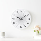 clock dial sun like outlined pointing to the numbe große wanduhr (Zuhause)