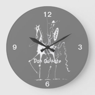 Clock Don Quixote Große Wanduhr
