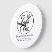 Clock für benutzerdefinierte Firmenlogos Große Wanduhr (Winkel)