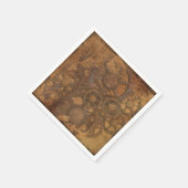 Clock Gears Steampunk Art Serviette (Ecke)