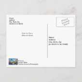 Clock im Stadtzentrum Cape Girardeau Blank Post Ca Postkarte (Rückseite)