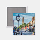 Clock im Stadtzentrum Cape Girardeau Magnet (Vorderseite/Rückseite)