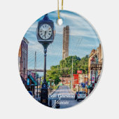 Clock in der Innenstadt Keramik Ornament (Links)