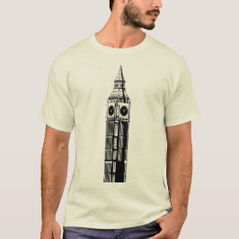Clock in London, England tower, T-Shirt