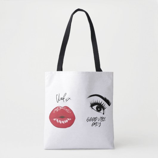 Clock It & Good Vibes Chic-Tasche Tasche (Vorderseite)