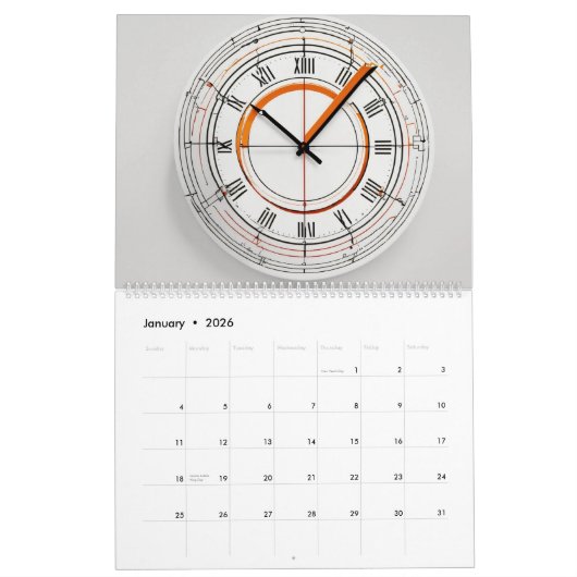 Clock-Kalender Kalender (Jan 2026)