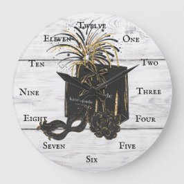 Clock Maskarade Shopping Spree Große Wanduhr