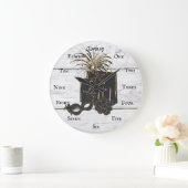 Clock Maskarade Shopping Spree Große Wanduhr (Zuhause)