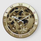 Clock Mechanical Wall Clock Große Wanduhr (Vorderseite)