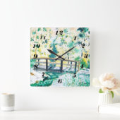 Clock Morning Dew /Sarr Quadratische Wanduhr (Zuhause)