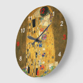 Clock of “The Kiss” Große Wanduhr (Winkel)