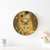 Clock of “The Kiss” Große Wanduhr (Zuhause)