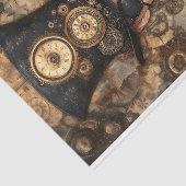 Clock Punk Steampunk Man in Tall Hat AD4 Decoupage Seidenpapier (Ausschnitt)