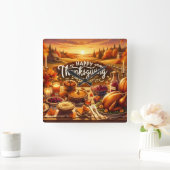 Clock Quadratische Wanduhr (Zuhause)