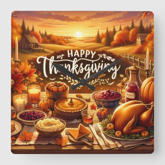 Clock Quadratische Wanduhr (Vorderseite)