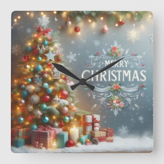 Clock Quadratische Wanduhr (Vorderseite)