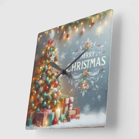 Clock Quadratische Wanduhr (Winkel)