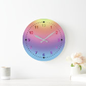 Clock - Rainbow Colors Große Wanduhr (Zuhause)