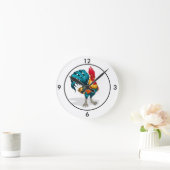Clock-Rooster Runde Wanduhr (Zuhause)