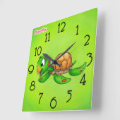 Clock - Sheldon Quadratische Wanduhr (Winkel)