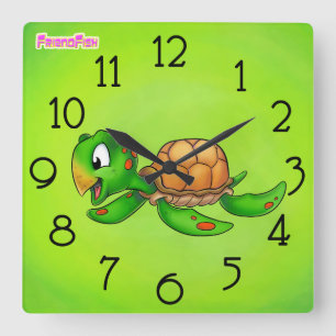 Clock - Sheldon Quadratische Wanduhr
