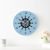 Clock - Ship Helm Große Wanduhr (Zuhause)