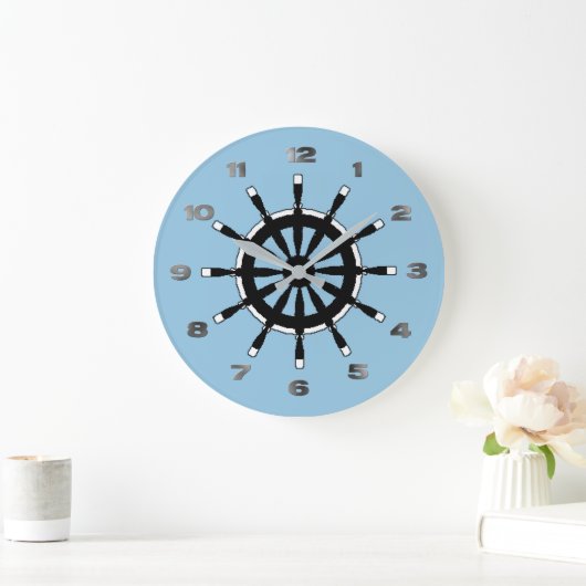 Clock - Ship Helm Große Wanduhr (Zuhause)