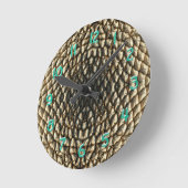 Clock - Sunflower Seed Pattern Runde Wanduhr (Winkel)