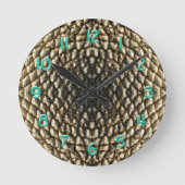Clock - Sunflower Seed Pattern Runde Wanduhr (Vorderseite)