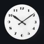 Clock Template Runde Wanduhr<br><div class="desc">Art Deco Numbers</div>