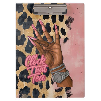 Clock that Teejournal Klemmbrett