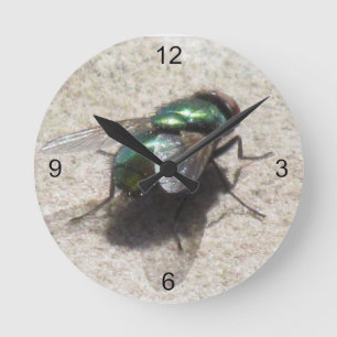 Clock - Time Flies Runde Wanduhr