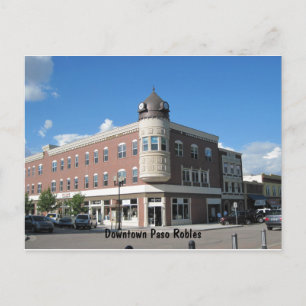 Clock Tower Downtown Paso Robles Postkarte
