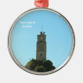 Clock Tower of Arachova Greece Ornament Aus Metall (Vorne)